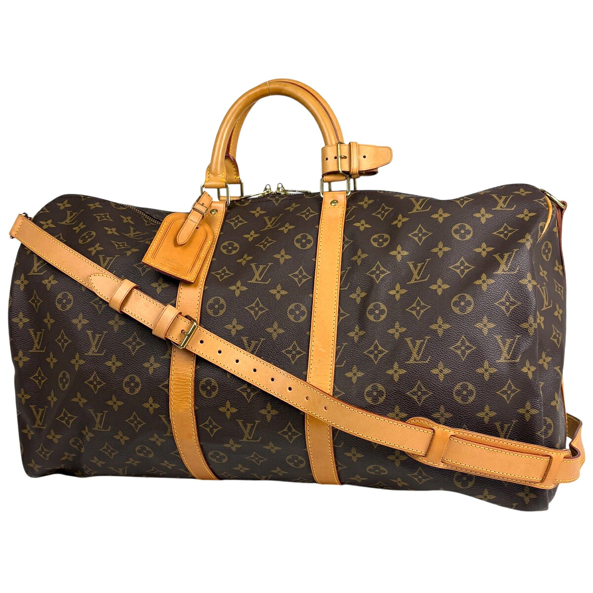 ルイ・ヴィトン Louis Vuitton キーポル バンドリエール55 2WAY ボストンバッグ モノグラム ブラウン M41414 レディース 【中古】 msp29|バイセル 店