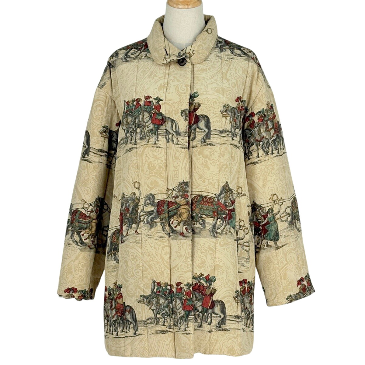 バーバリー BURBERRY ロゴタイプ名取り草 厚地の外套 ナイト爵の練りあるく アウター ベージュ レディース 【中古】