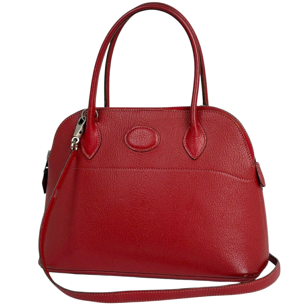 エルメス HERMES ボリード27 2WAY ハンドバッグ シェーブル ルージュカザック □I レディース 【中古】 msp29｜バイセル 店