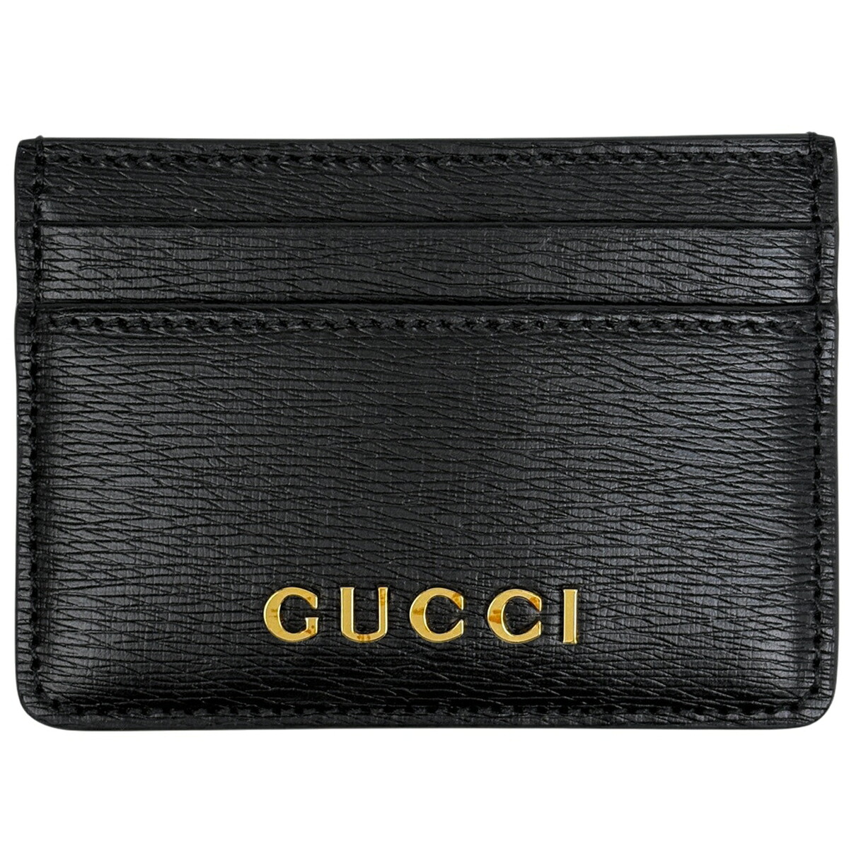 グッチ GUCCI ロゴタイプ 歌留多容れもの 原作 なめし革 黒いこと 773428 レディース 【中古】