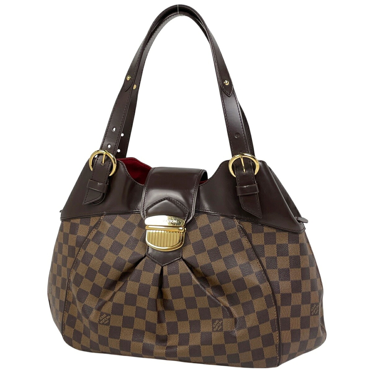 ルイ・ヴィトン Louis Vuitton システィナGM トートバッグ ダミエ 赤銅色 N41540 レディース 【中古】