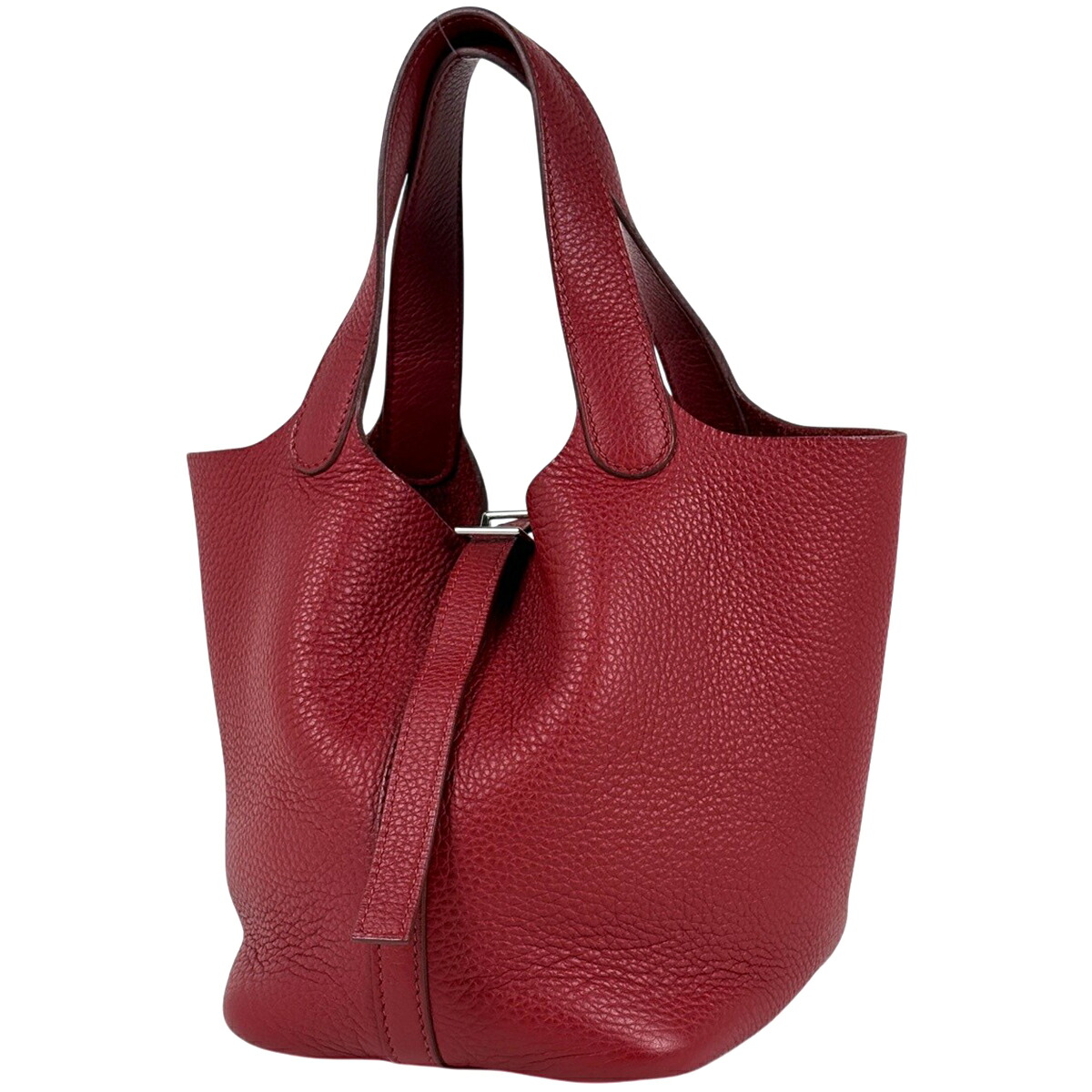 エルメス HERMES ピコタンPM ハンドバック トリヨンクレマンス ルージュガランス □M レディース 【中古】