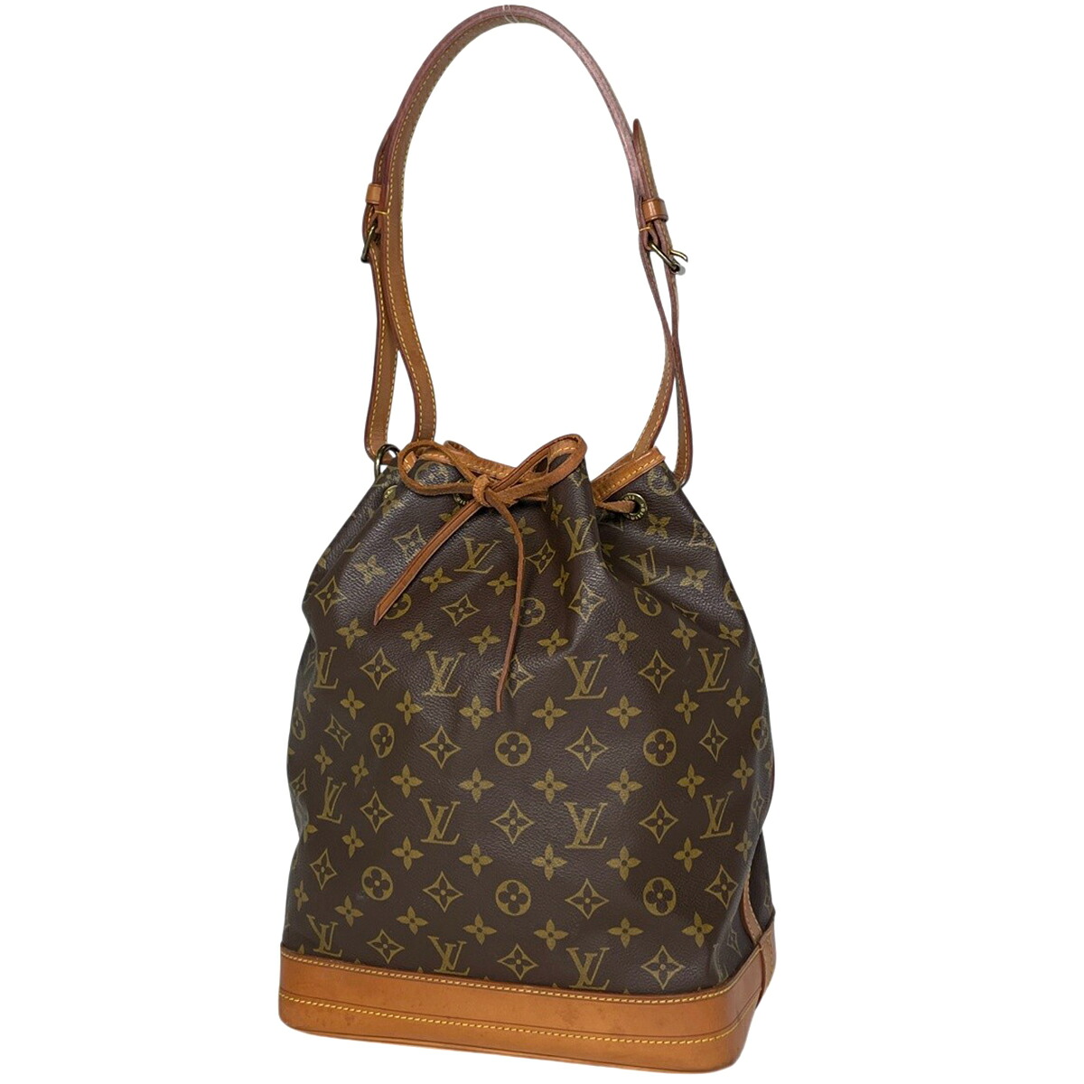 ルイ・ヴィトン Louis Vuitton ノエ 一肩先 肩かけ 合切袋型 ショルダーバッグ モノグラム 赤銅色 M42224 レディース 【中古】