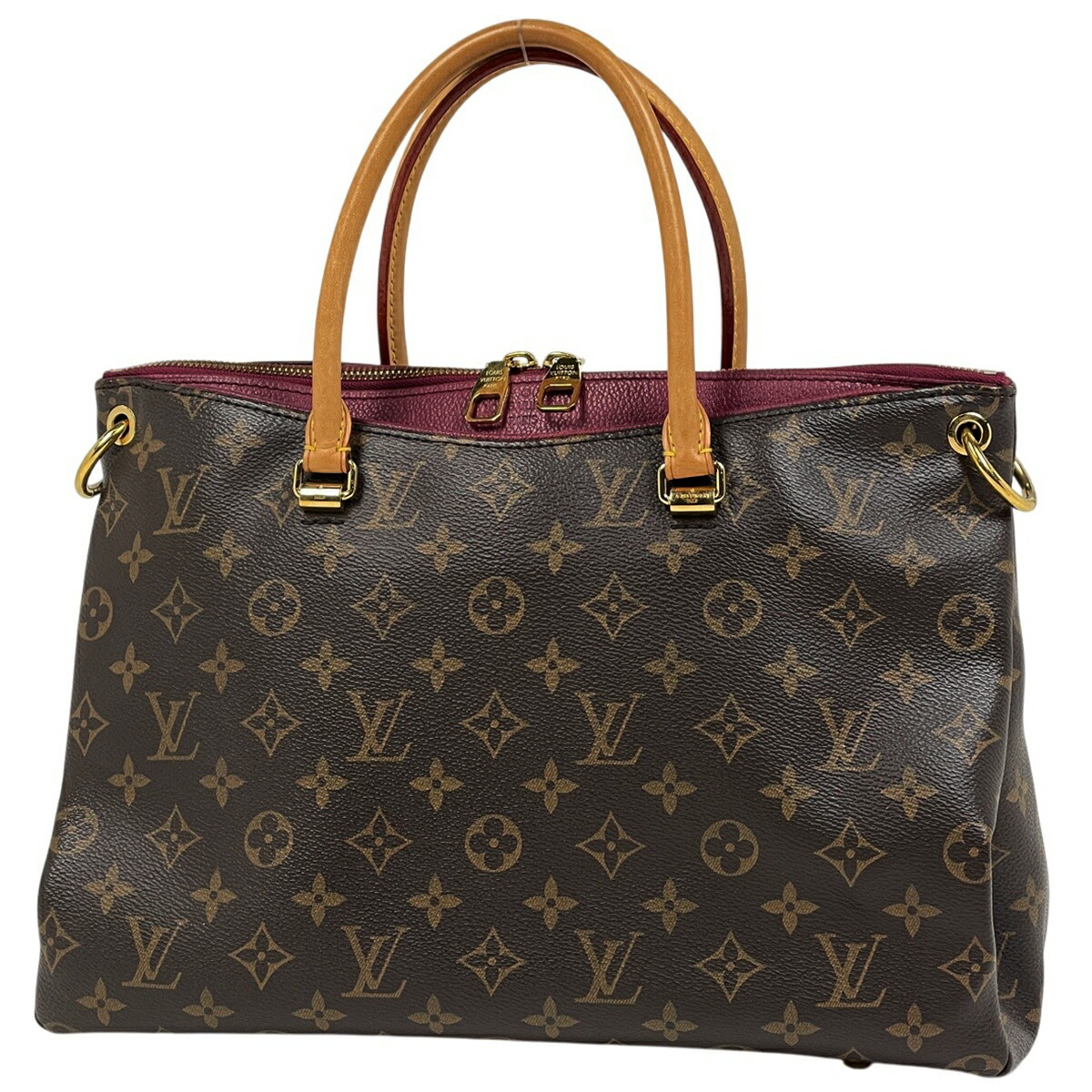 ルイ・ヴィトン Louis Vuitton パラス 肩かけ ショルダーバッグ 2WAY ハンドバック モノグラム 赤銅色 オロール(パープル) M40906 レディース 【中古】