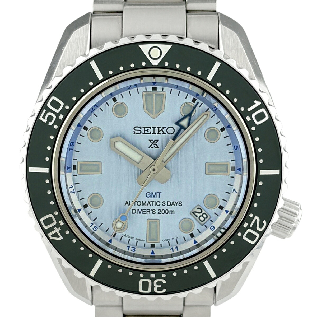 【お墨付き】セイコー SEIKO プロスペックス SBEJ013 6R54-00C0 ウオッチ SS 自動小銃一巻き 青碧系 メンズ 【中古】