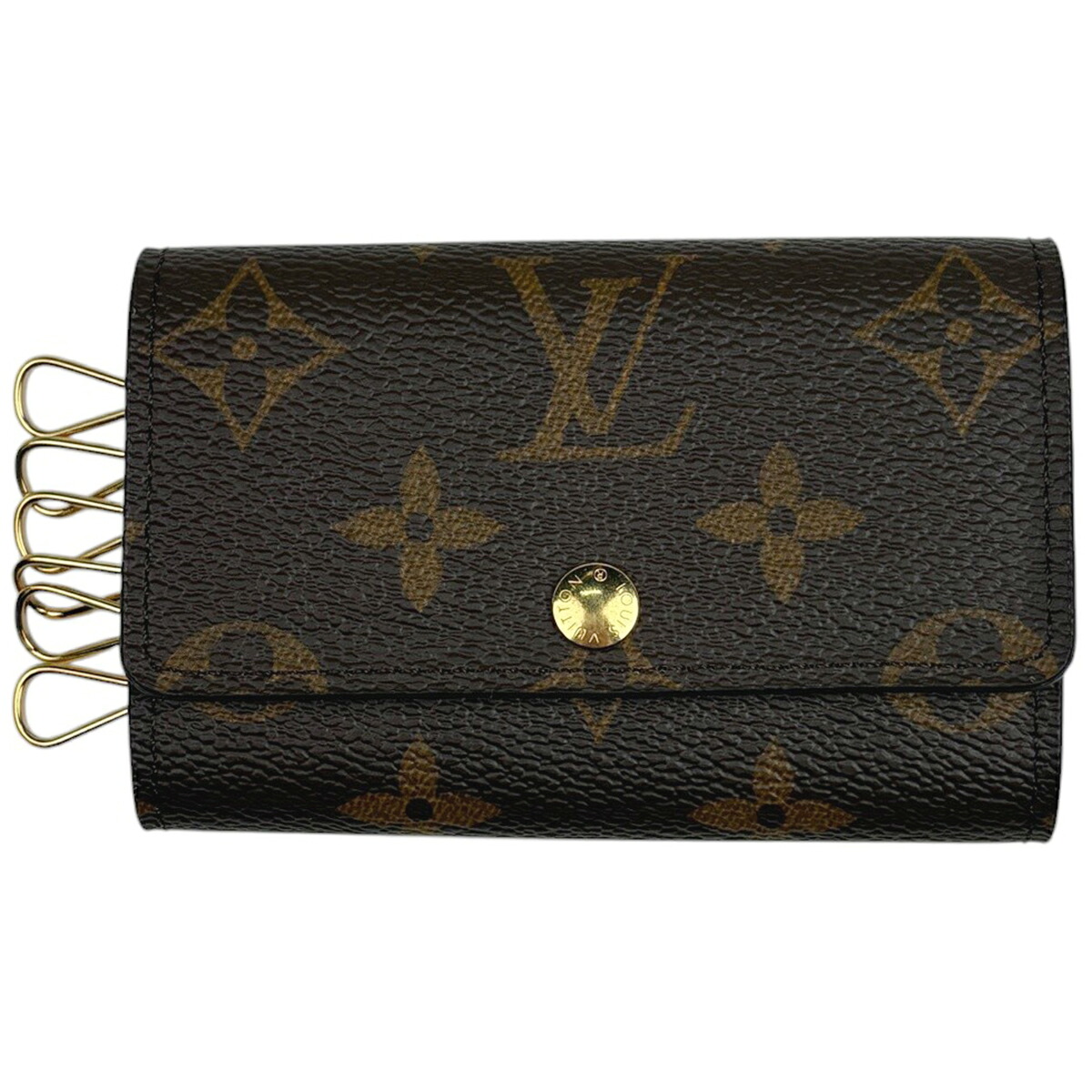 ルイ・ヴィトン Louis Vuitton ミュルティクレ 6 キーホルダー 手当たり引っ掛かり 手当たり容れもの モノグラム 赤銅色 M62630 レディース 【中古】
