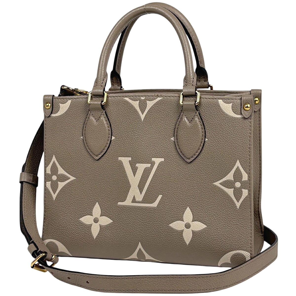ルイ・ヴィトン Louis Vuitton オンザゴーPM 2WAY ショルダーバッグ モノグラム 巨大な生物 バイ色合い ハンドバック モノグラムアンプラント トゥルトレール 怨み言(ベージュ) M45779 レディース 【中古】
