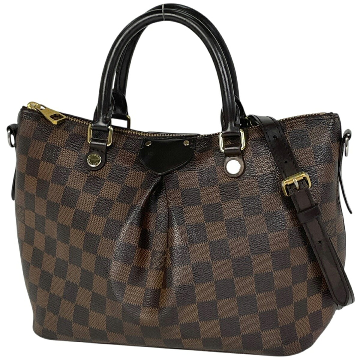 ルイ・ヴィトン Louis Vuitton シエナPM 手提げ ショルダーバッグ 曲がった掛け 2WAY ハンドバック ダミエ 赤銅色 N41545 レディース 【中古】