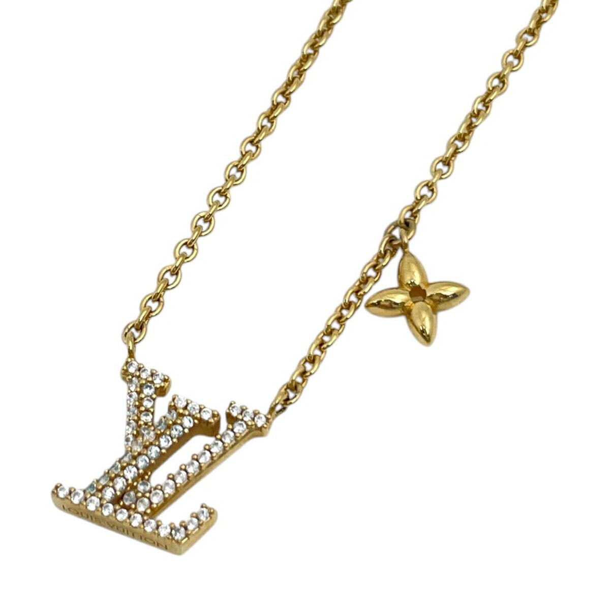 ルイ・ヴィトン Louis Vuitton コリエ LV アイコニック ネックレス GP ゴールド レディース 【中古】 msp29｜バイセル 店