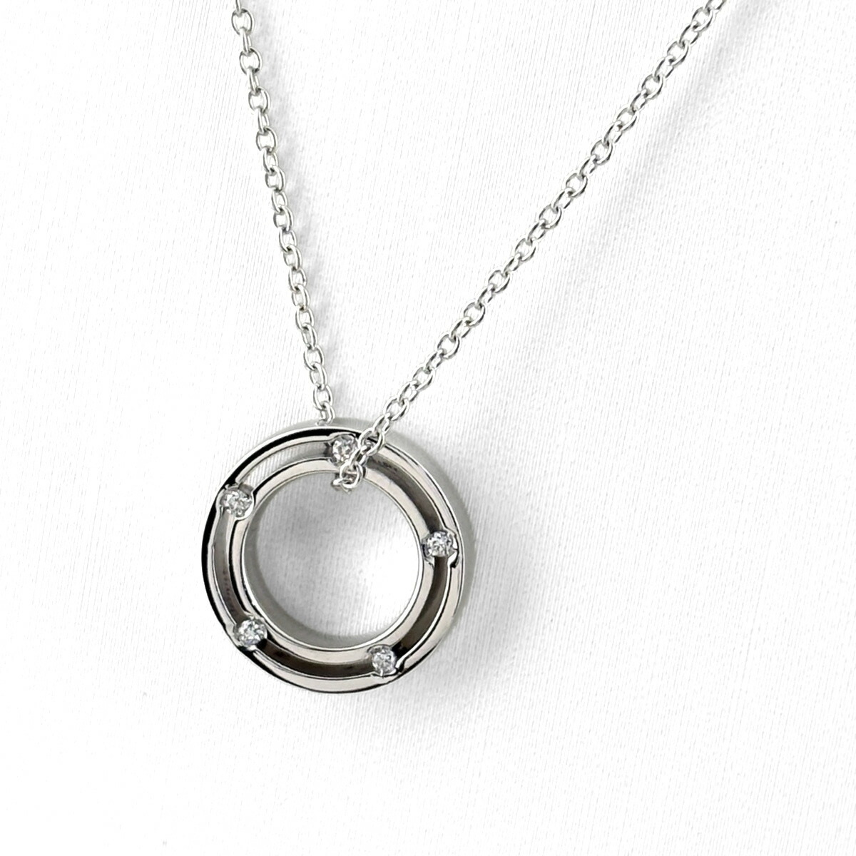 ダミアーニ Damiani Dサイドネックレス メレダイヤ ペンダント ネックレス 750 ダイヤモンド レディース 【中古】 msp29|バイセル 店