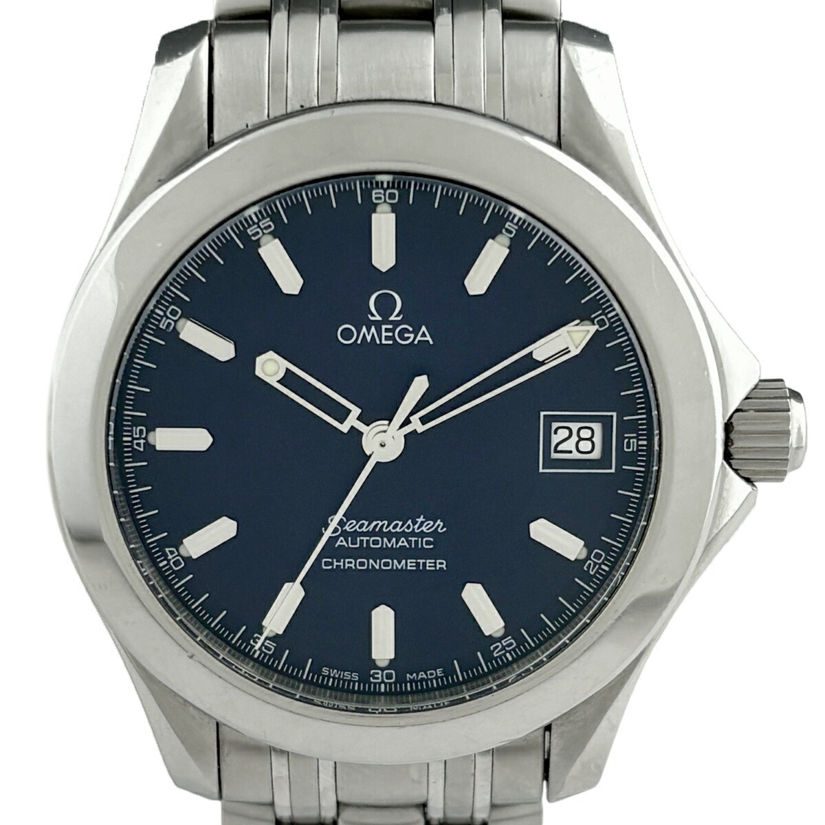 【保証書】オメガ OMEGA シーマスター120 ジャックマイヨール 2507.80 腕時計 SS 自動巻き ブルー系 メンズ 【中古】 msp29｜バイセル 店