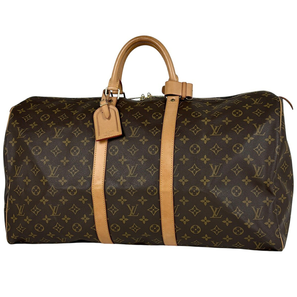 ルイ・ヴィトン Louis Vuitton キーポル55 ボストンバッグ モノグラム ブラウン M41424 レディース 【中古】 msp29|バイセル 店