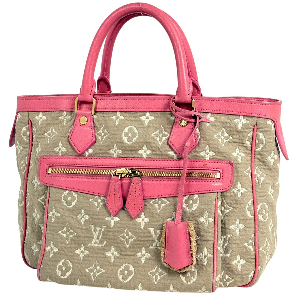 ルイ・ヴィトン Louis Vuitton カバMM モノグラム サビア ハンドバッグ ベージュ ピンク M93496 レディース 【中古】 msp29|バイセル 店