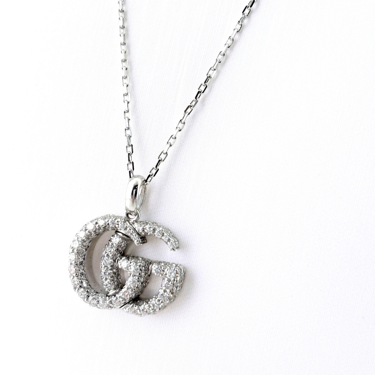グッチ GUCCI GGランニング ネックレス ペンダント メレダイヤ ネックレス 750 ダイヤモンド レディース 【中古】 msp29|バイセル 店