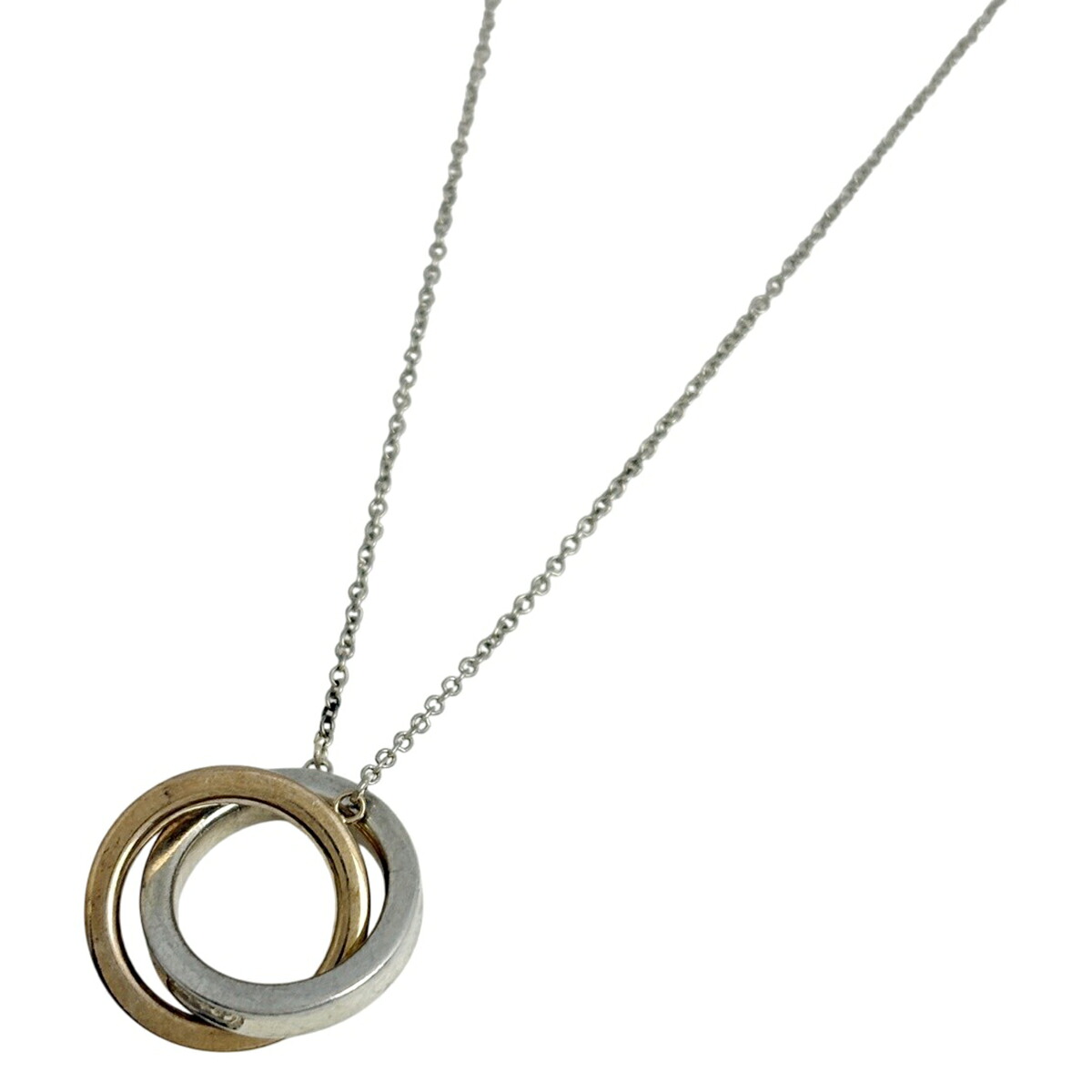 ティファニー TIFFANY&Co. インターロッキング サークル ネックレス 1837 シルバー925 メタル シルバー レディース 【中古】 msp29|バイセル 店