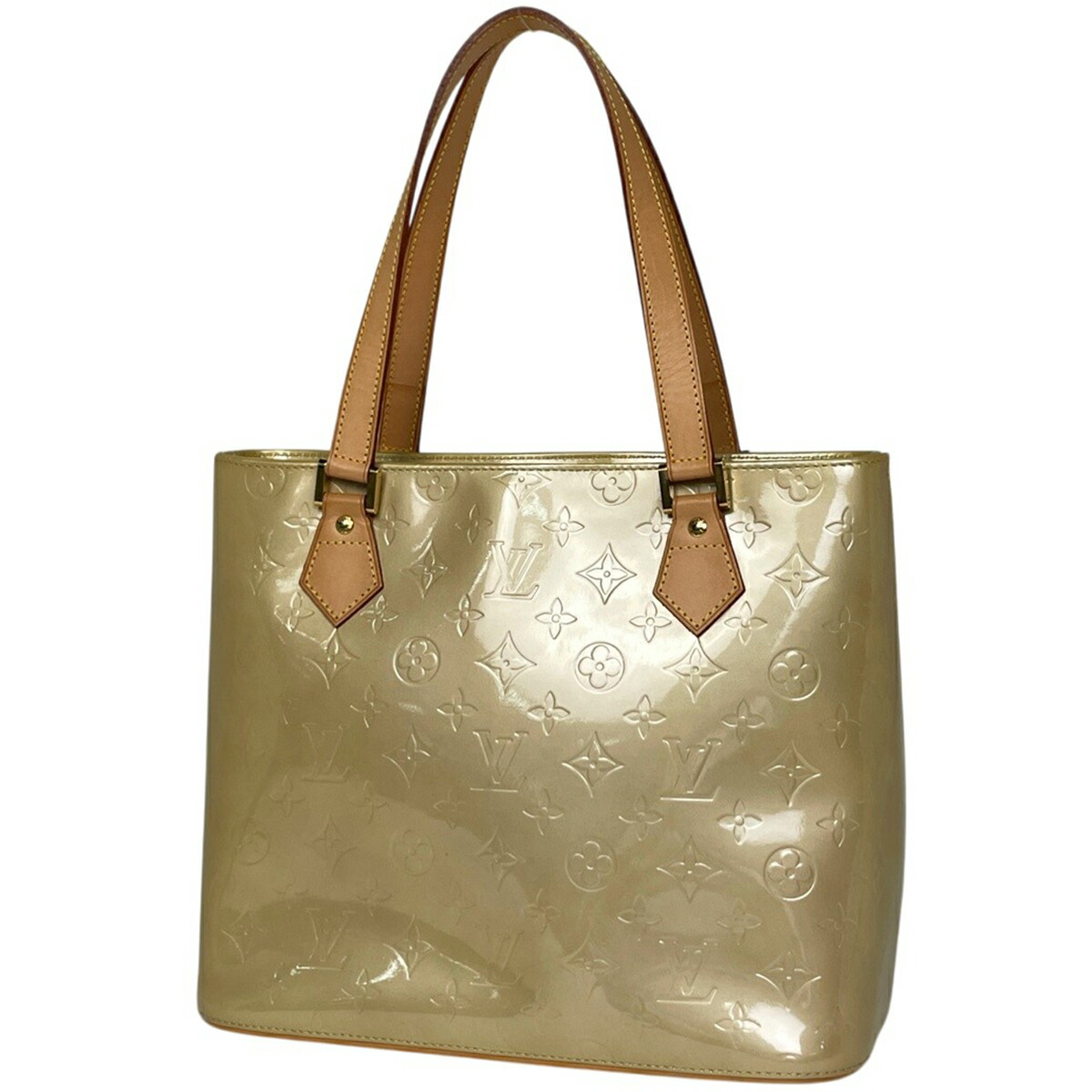 ルイ・ヴィトン Louis Vuitton ヒューストン エナメル パテント トートバッグ モノグラムヴェルニ ベージュ M91004 レディース 【中古】 msp29｜バイセル 店 33,215円
