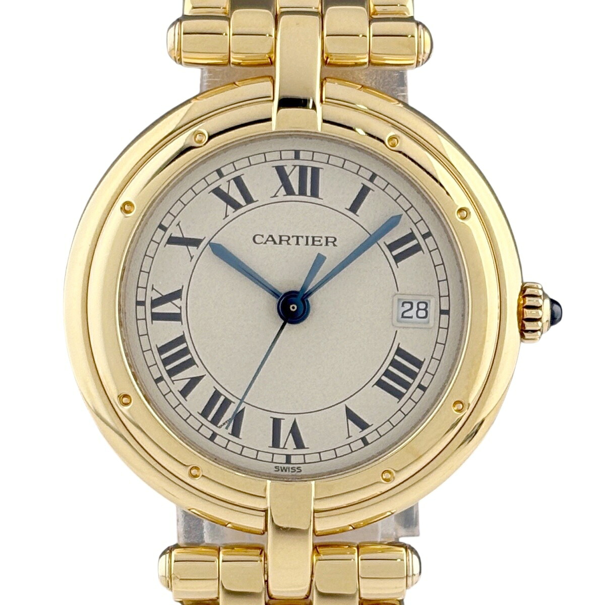 カルティエ CARTIER パンテール　ヴァンドームLM 83784647 腕時計 YG クォーツ アイボリー系 メンズ 【中古】 msp29｜バイセル 店 929,530円