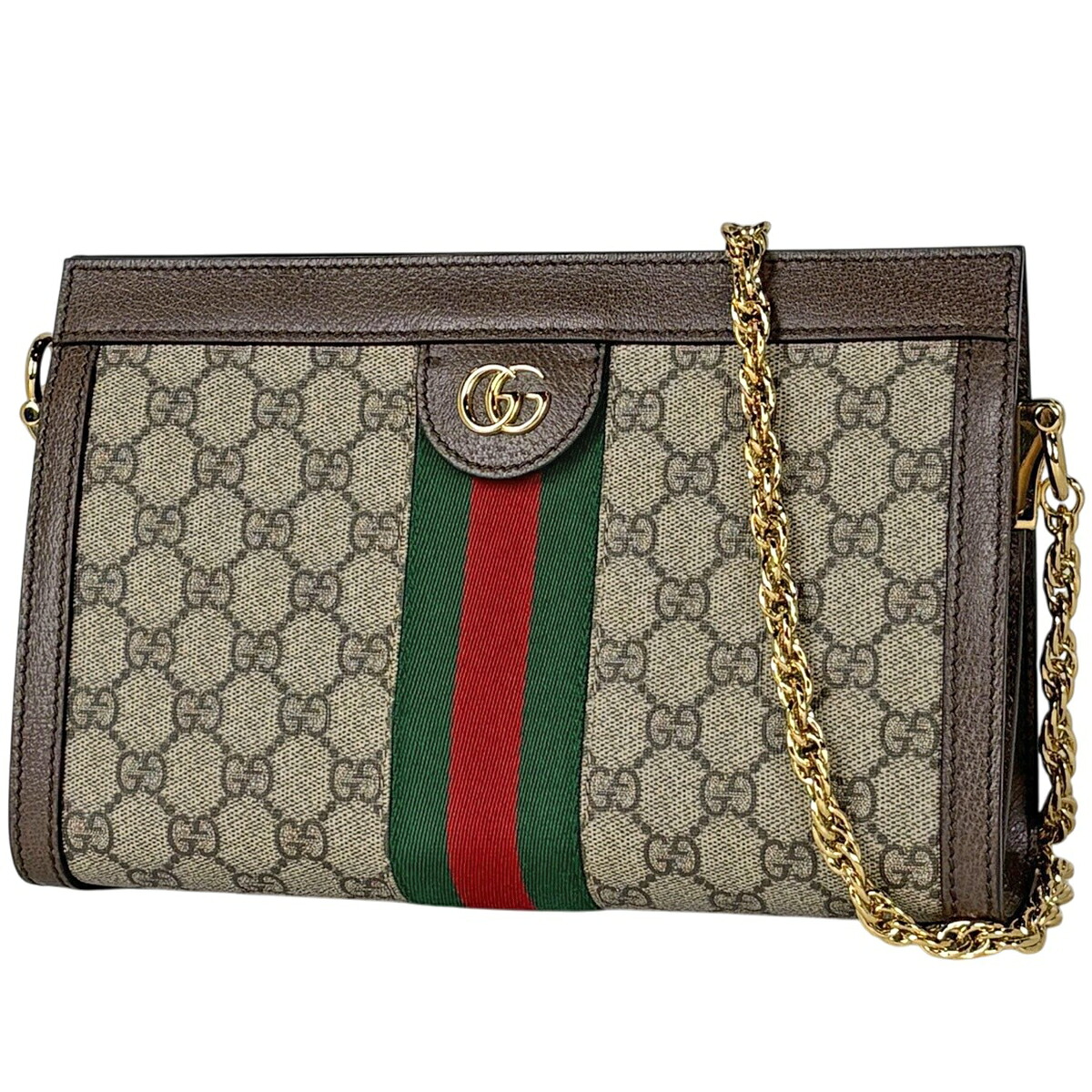グッチ GUCCI オフィディア ミディアム ショルダーバッグ GGスプリーム ベージュ ブラウン 503877 レディース 【中古】 msp29|バイセル 店