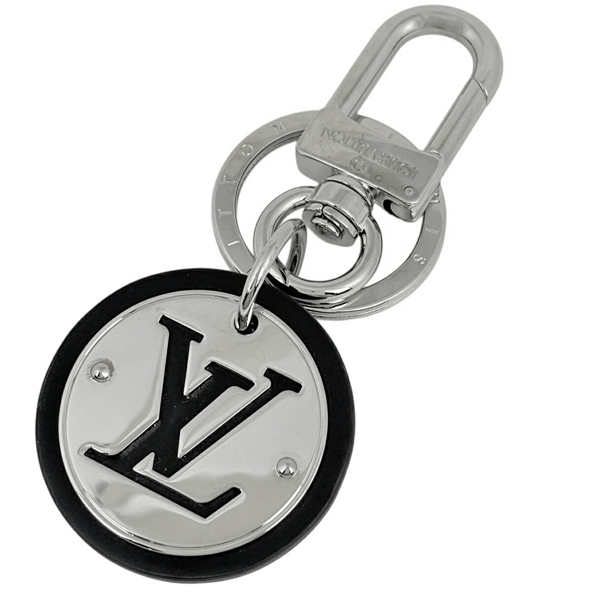 ルイ・ヴィトン Louis Vuitton キーホルダー LV サークル キーホルダー メタル シルバー M67362 メンズ 【中古】 msp29|バイセル 店
