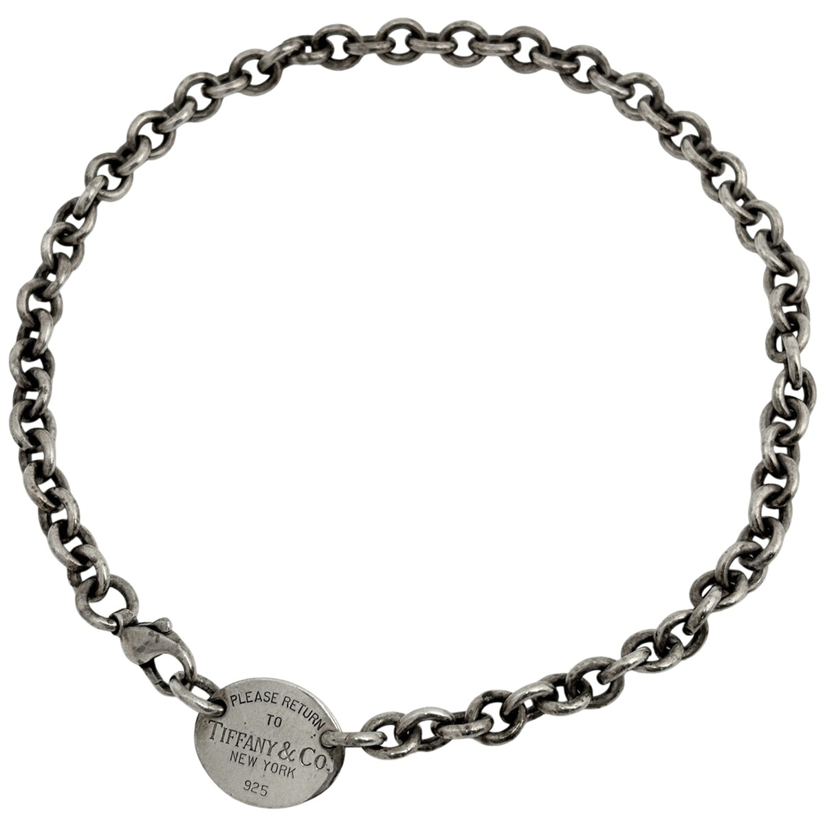 ティファニー TIFFANY&Co. リターン トゥ ティファニー チェーン ネックレス オーバルタグ チョーカー シルバー925 シルバー レディース 【中古】｜バイセル 店