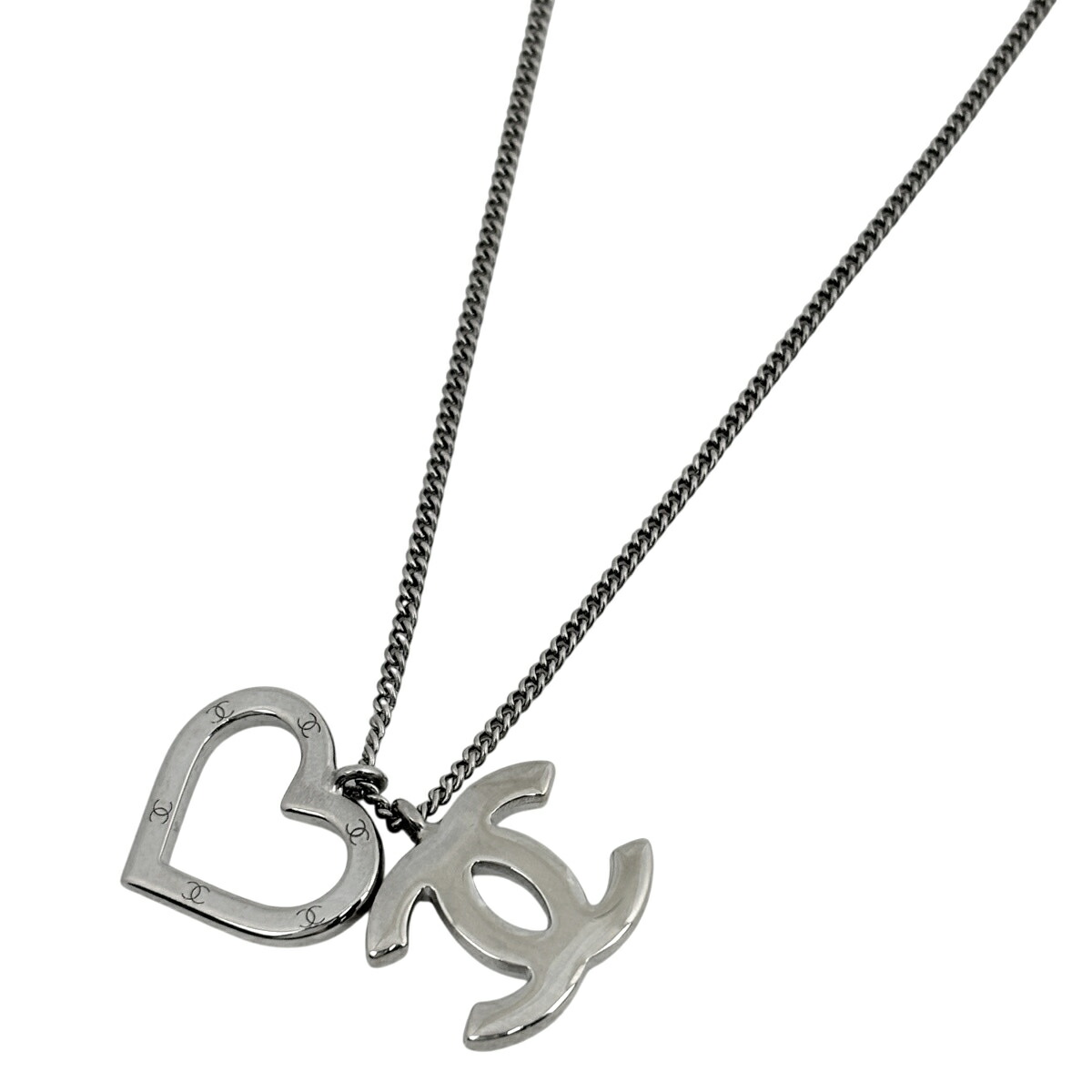 シャネル CHANEL ココマーク ネックレス ハート シルバーメッキ シルバー レディース 【中古】|バイセル 店