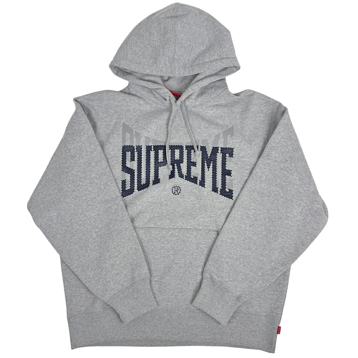 シュプリーム Supreme ロゴ プルオーバー パーカー ラインストーン トップス コットン ポリエステル グレー メンズ 【中古】｜バイセル 店