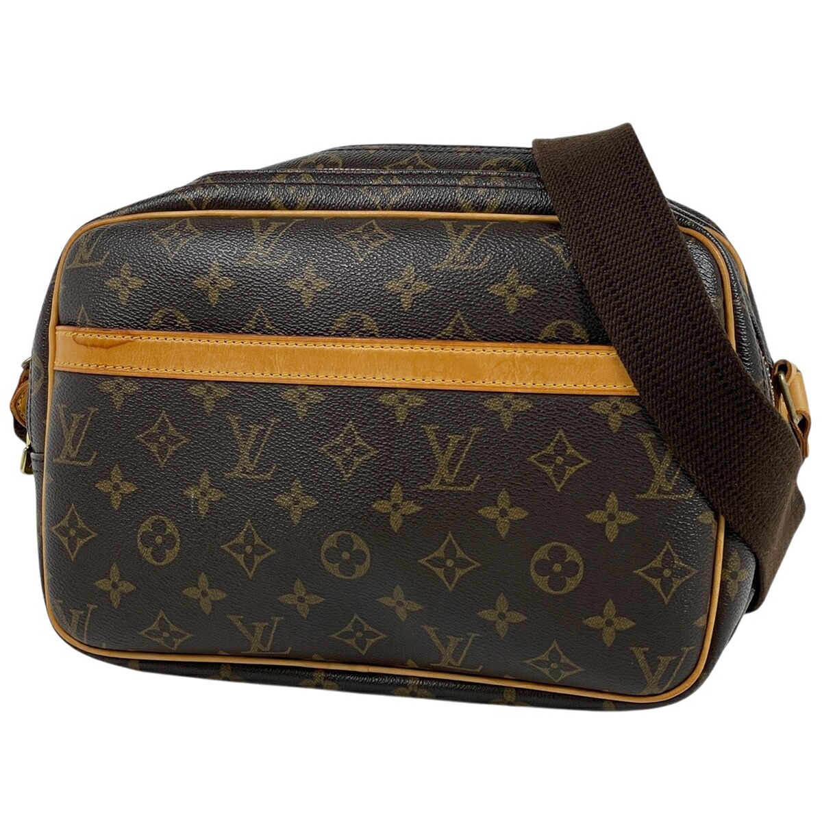 ルイ・ヴィトン Louis Vuitton リポーターPM 斜め掛け ショルダーバッグ モノグラム ブラウン M45254 レディース 【中古】|バイセル 店