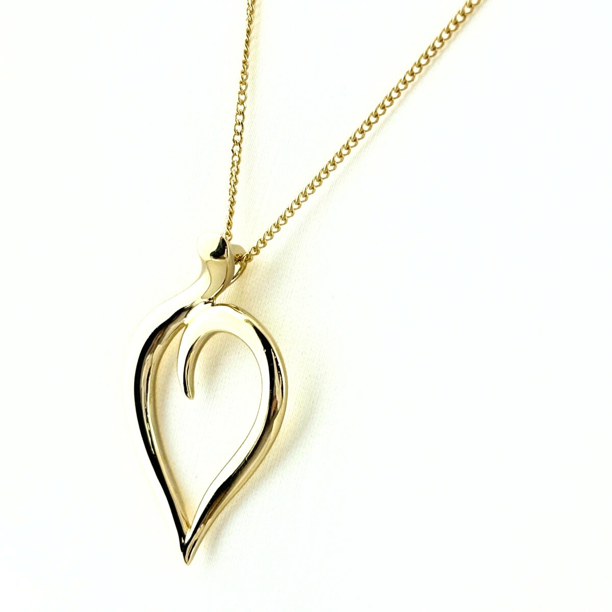 ティファニー TIFFANY&Co. リーフ ネックレス YG イエローゴールド ペンダント 葉っぱ ネックレス 750 レディース 【中古】|バイセル 店