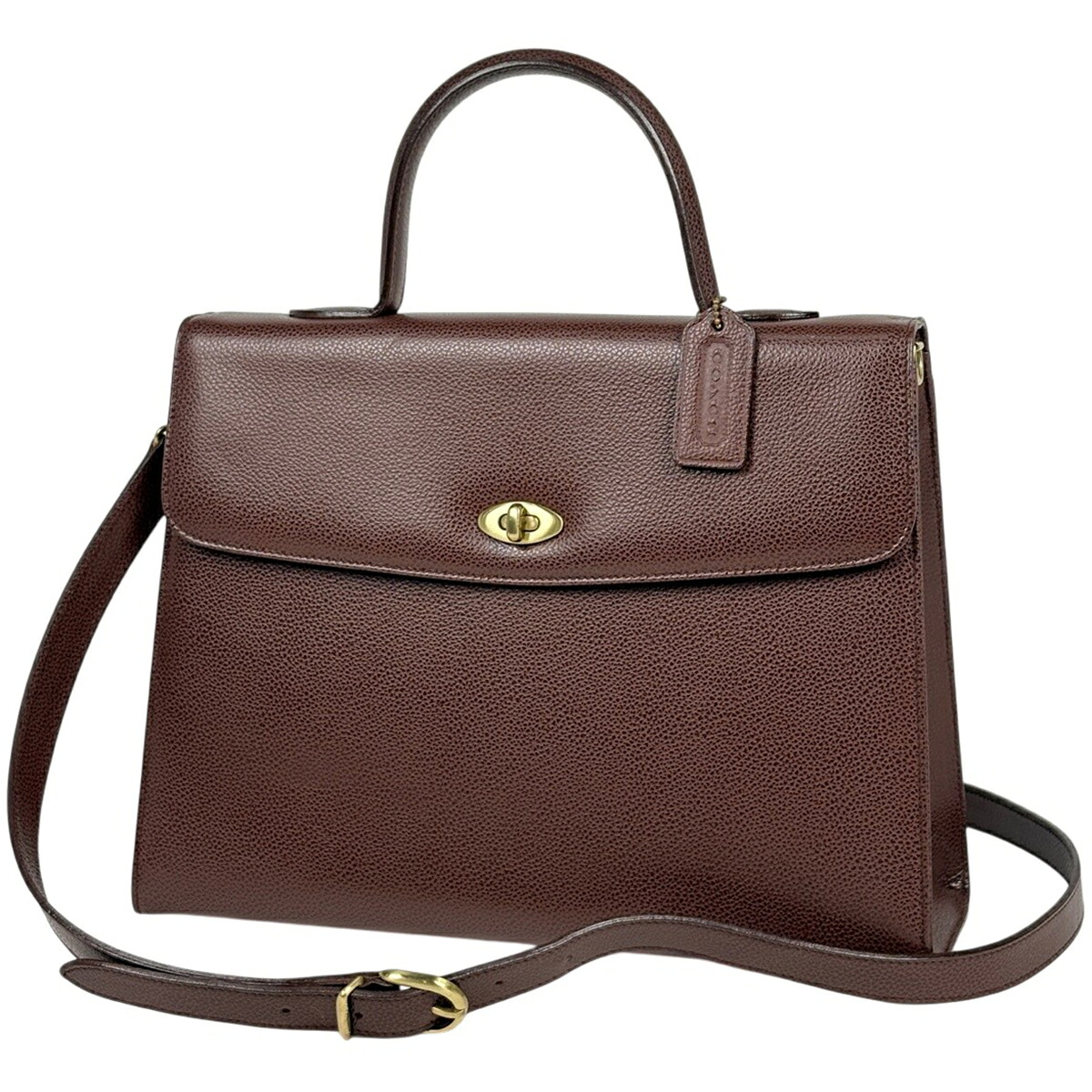 コーチ COACH ロゴ ハンドバッグ 2WAY オールドコーチ レザー ブラウン 4414 レディース 【中古】｜バイセル 店