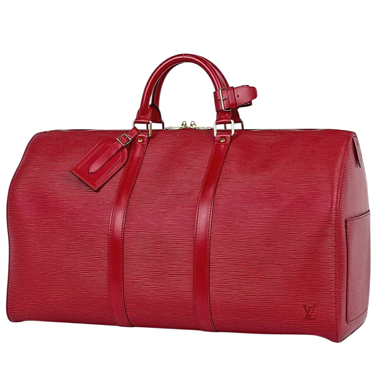 ルイ・ヴィトン Louis Vuitton キーポル50 ボストンバッグ ハンドバッグ エピ カスティリアンレッド M42967 レディース 【中古】|バイセル 店