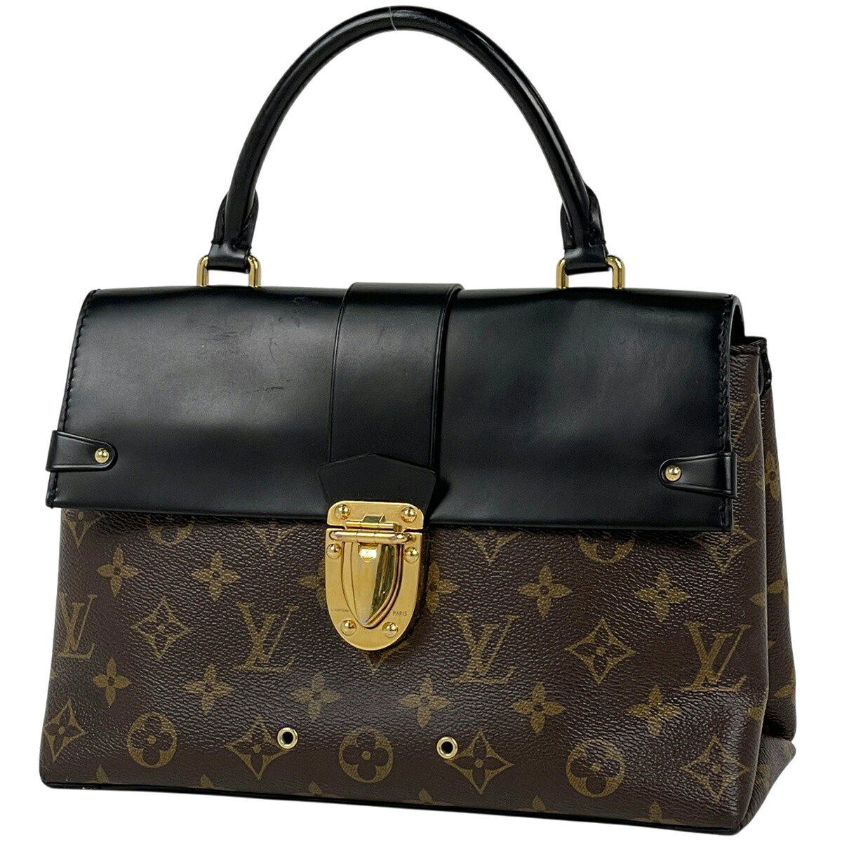 ルイ・ヴィトン Louis Vuitton ワンハンドル フラップバッグMM ハンドバッグ モノグラム ブラウン ノワール(ブラック) M43125 レディース 【中古】｜バイセル 店 90,750円
