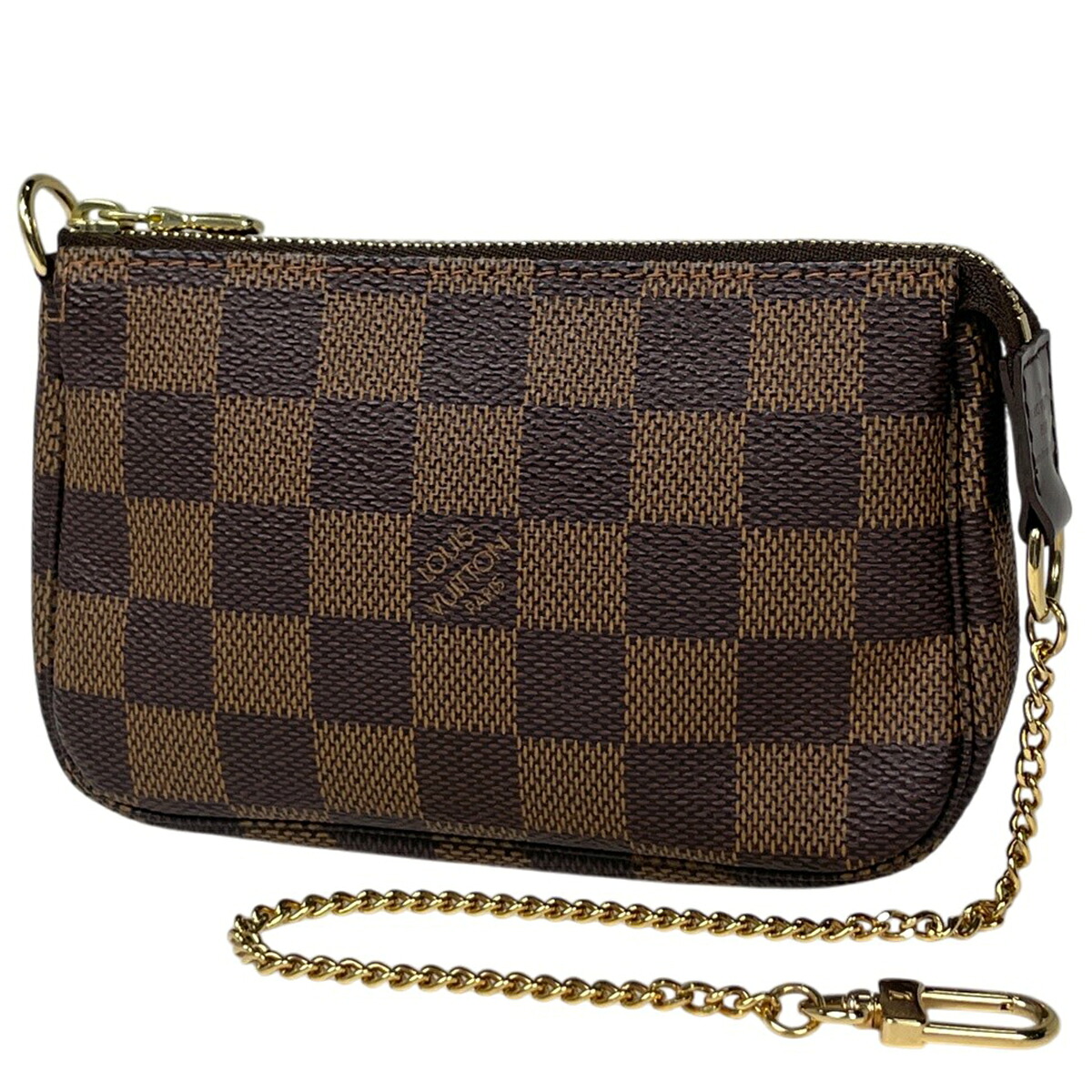 ルイ・ヴィトン Louis Vuitton ミニ ポシェット アクセソワール アクセサリーポーチ ダミエ ブラウン N58009 レディース 【中古】|バイセル 店