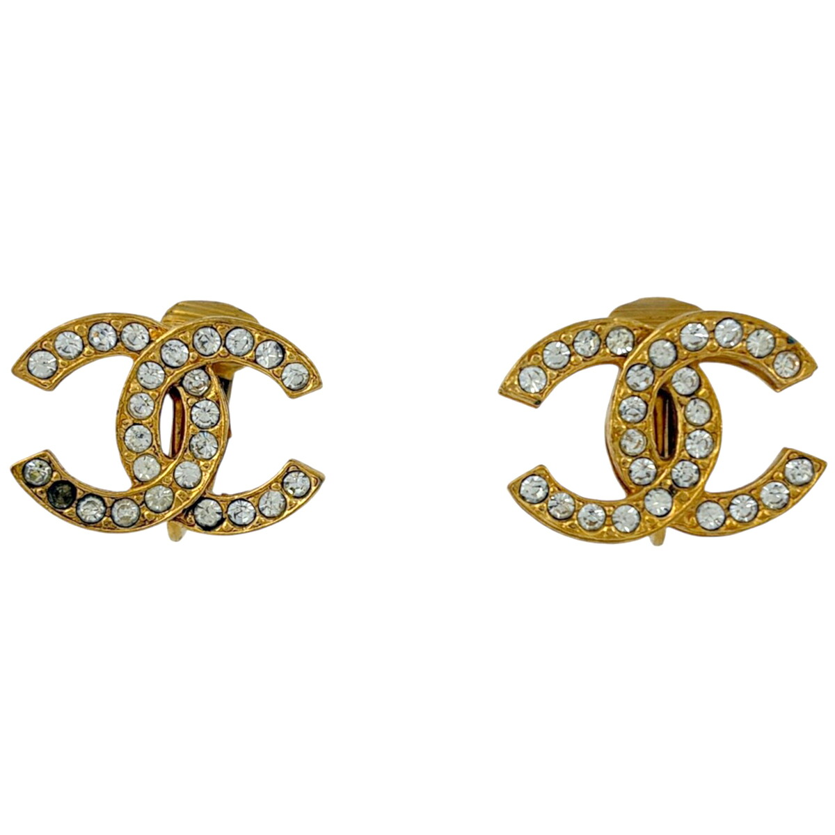 シャネル CHANEL イヤリング ココマーク GP ラインストーン ゴールド レディース 【中古】|バイセル 店