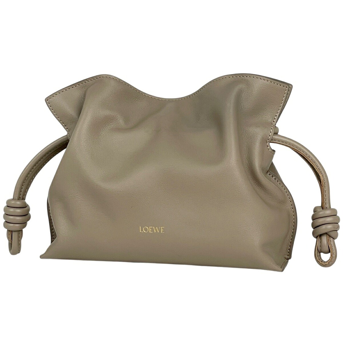 ロエベ LOEWE フラメンコクラッチ ミニ 2WAY レザー サンド(ベージュ) A411FC2XA6 レディース 【中古】｜バイセル 店