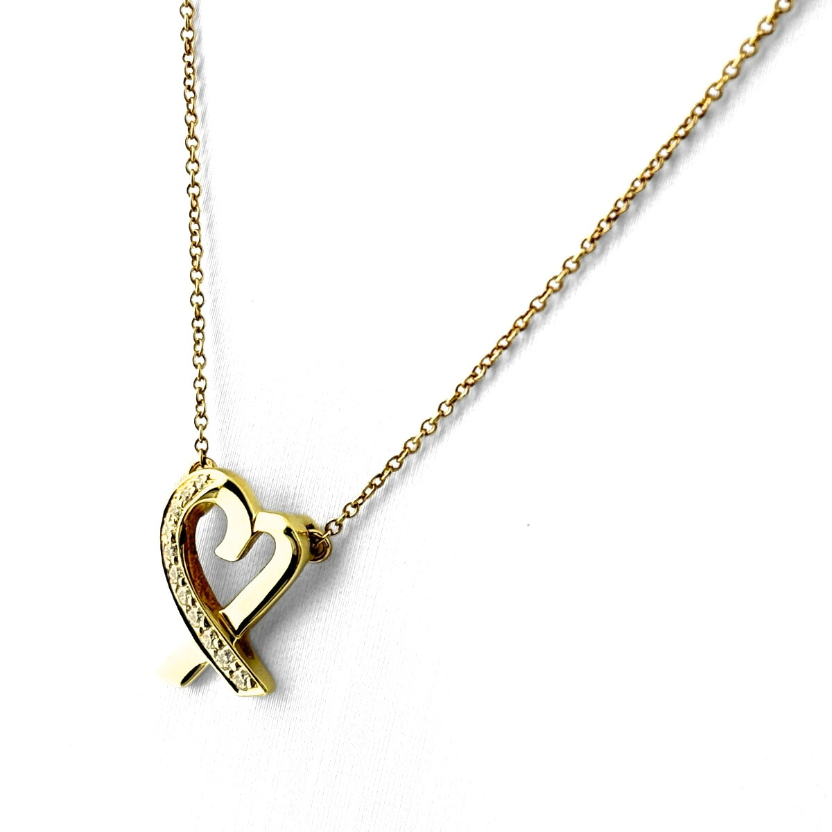 ティファニー TIFFANY&Co. ラビングハート ネックレス YG イエローゴールド ペンダント ダイヤモンド パロマ・ピカソ ネックレス 750 ダイヤモンド レディース 【中古】|バイセル 店