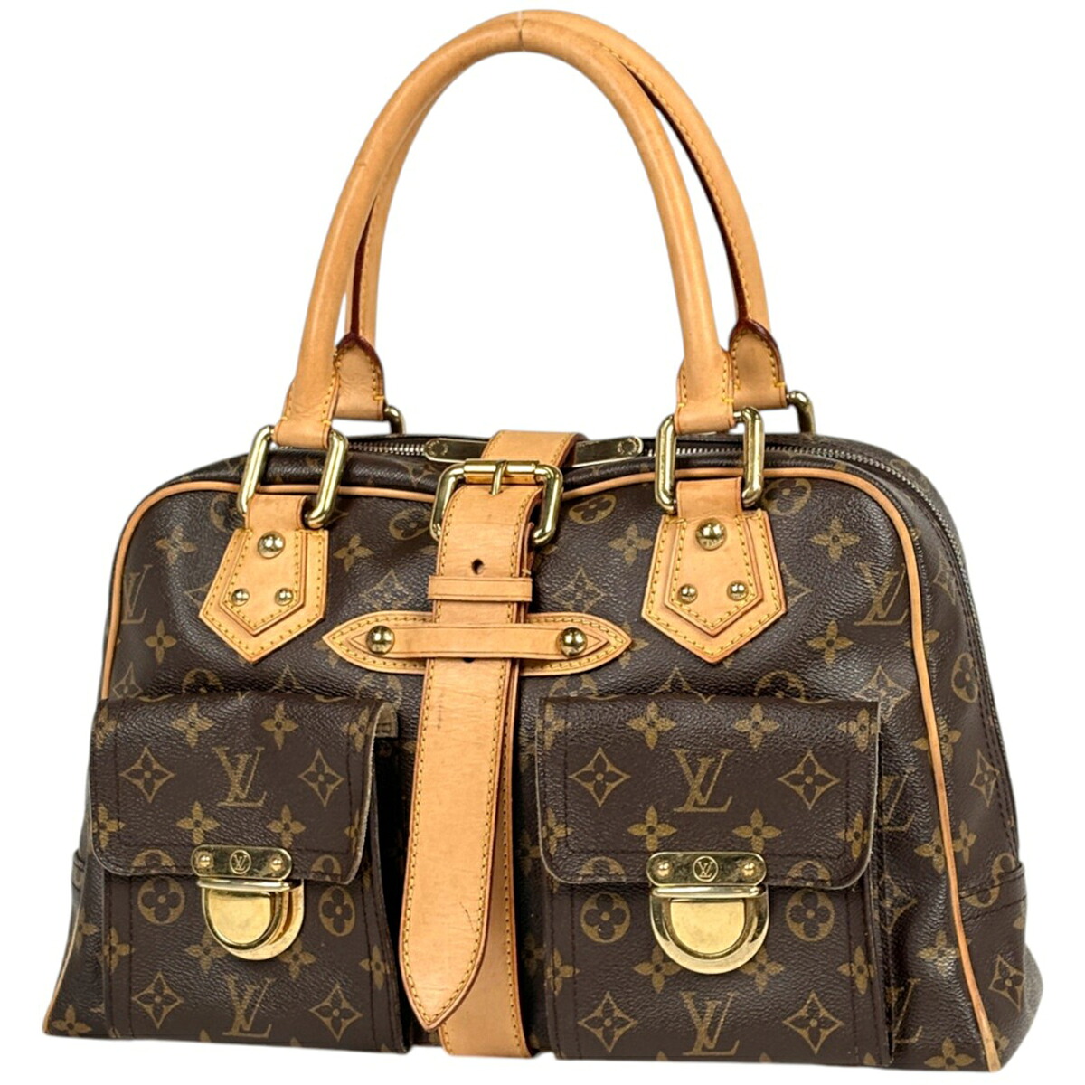 ルイ・ヴィトン Louis Vuitton マンハッタンGM ハンドバッグ 手提げ モノグラム ブラウン M40025 レディース 【中古】|バイセル 店