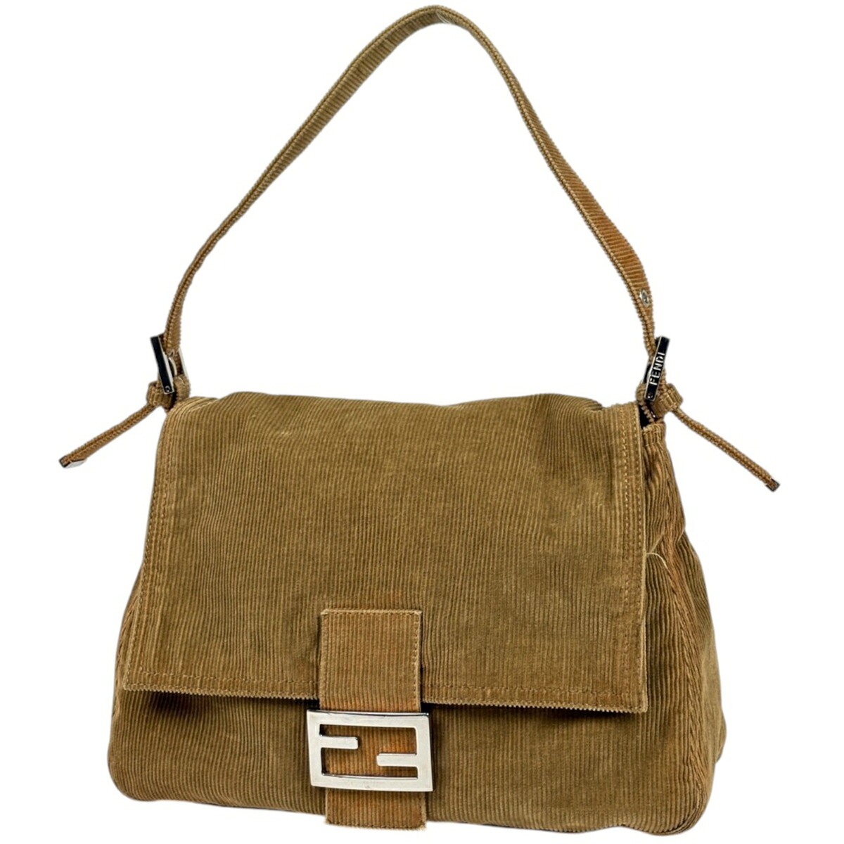 フェンディ FENDI ショルダーバッグ ズッカロゴ マンマバゲット スエード ブラウン 26325 レディース 【中古】|バイセル 店