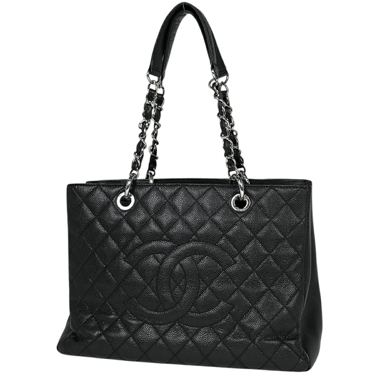 シャネル CHANEL トートバッグ ココマーク マトラッセ GST キャビアスキン ブラック A50995 レディース 【中古】｜バイセル 店
