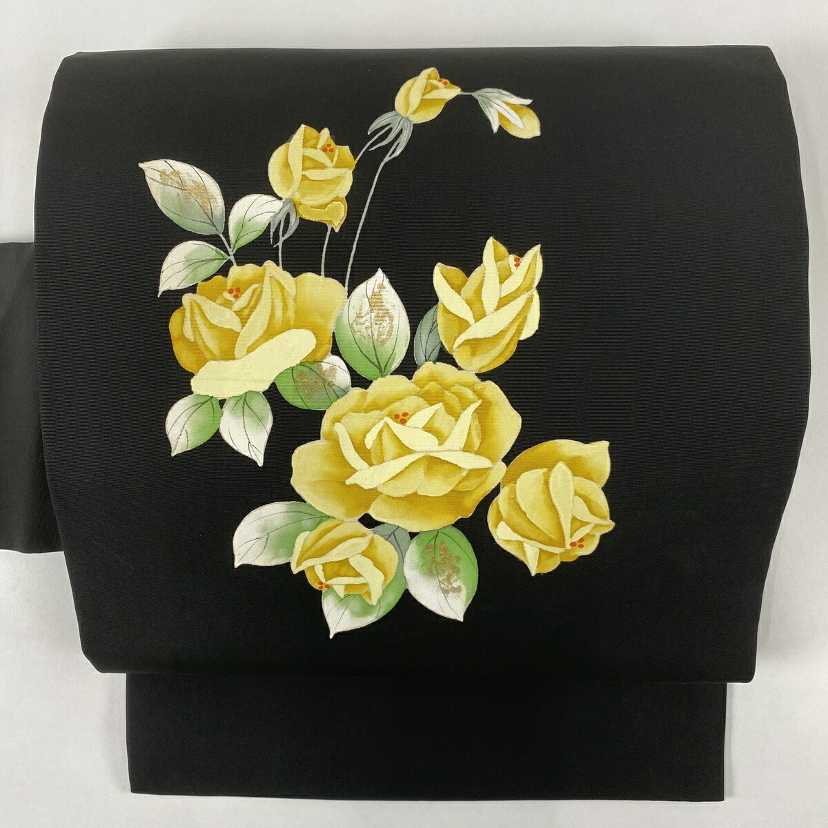 帯 薔薇 名品 名古屋帯 金彩 中古 正絹 黒 値段が激安 Www Rrj Mu
