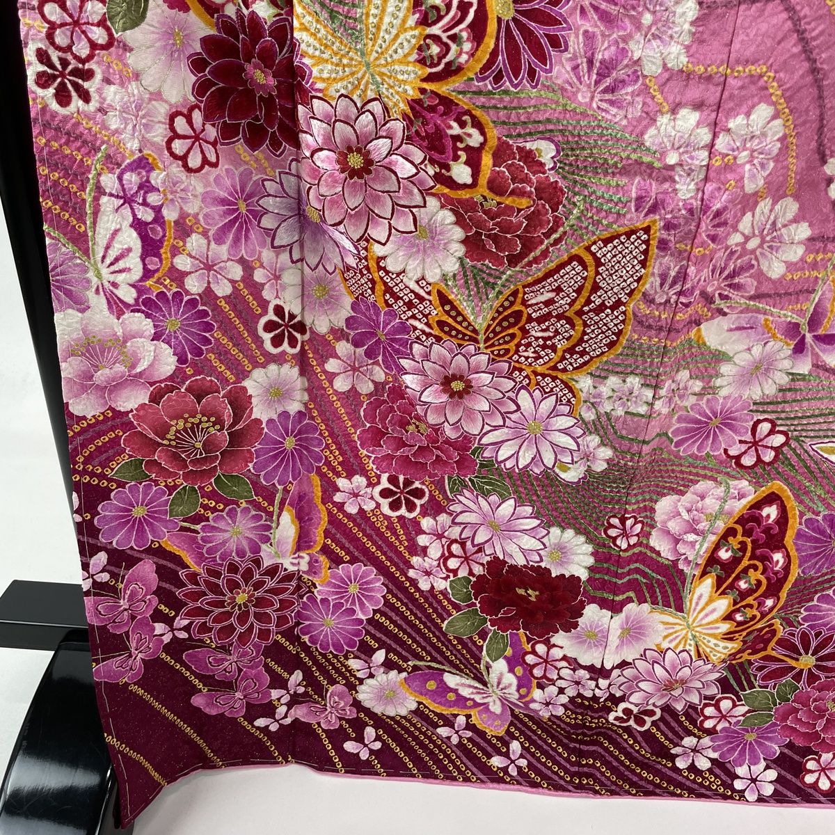 振袖 美品 珠玉 顕花植物 蝶々 刺繍 絞り サクラ色 袷 身長170cm 裄背丈69cm L 正絹 中古 品位s 装い 再利用 貨物輸送無料 ゴールデン週 マミーの昼 織り地の日 贈品 つけ届 配物 生れる日 銘記日 和合御祝い 縁定 ファッション 航海 Damienrice Com