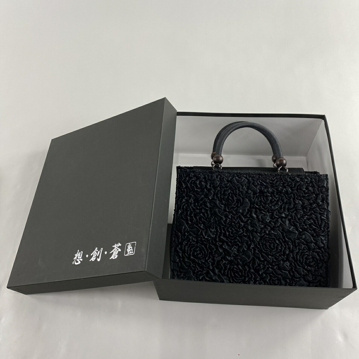 和装バッグ 美品 優品 カジュアル 花柄 黒 正絹 和装小物 中古 Sittingseat Com