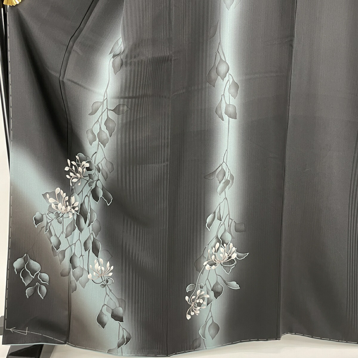 付下げ 美品 名品 かっこいい 葉柄 染め分け 墨色 袷 身丈164 5cm 裄丈69cm L 正絹 中古 Rvcconst Com 付下げ 美品 名品 かっこいい 葉柄 染め分け 墨色 袷 身丈164 5cm 裄丈69cm L 正絹 中古 Rvcconst Com