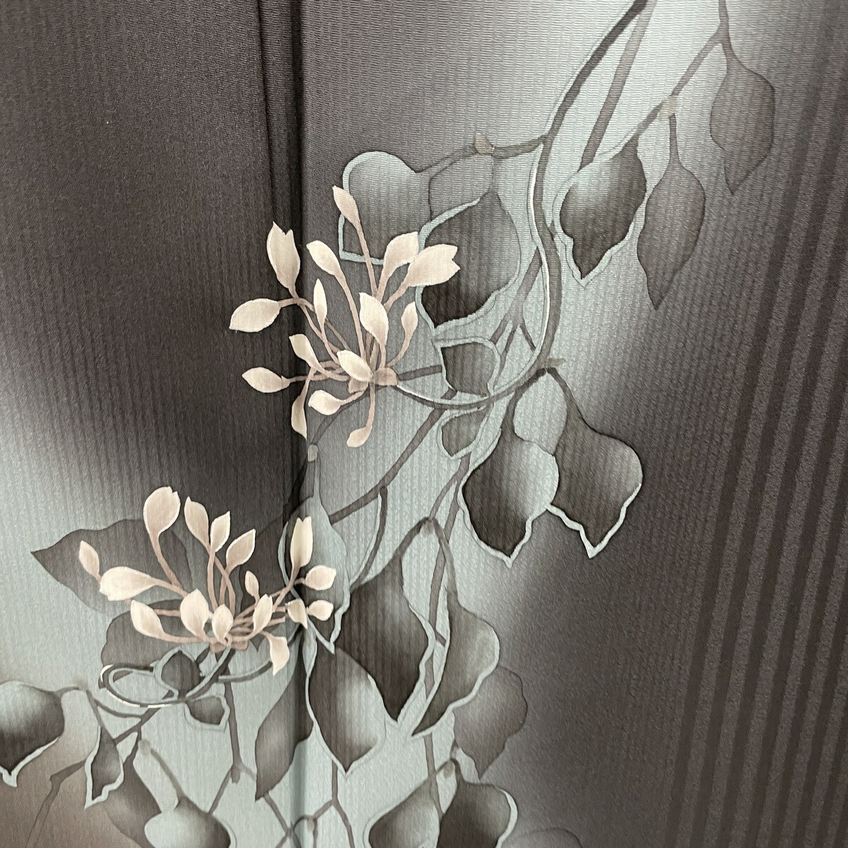 付下げ 美品 名品 かっこいい 葉柄 染め分け 墨色 袷 身丈164 5cm 裄丈69cm L 正絹 中古 Rvcconst Com 付下げ 美品 名品 かっこいい 葉柄 染め分け 墨色 袷 身丈164 5cm 裄丈69cm L 正絹 中古 Rvcconst Com