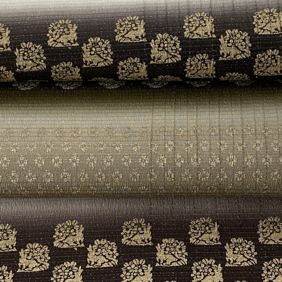 袋帯 美品 逸品 落款あり 一期一会 花兎 花 金糸 金銀彩 茶緑色 六通 正絹 中古 Painfreepainrelief Com