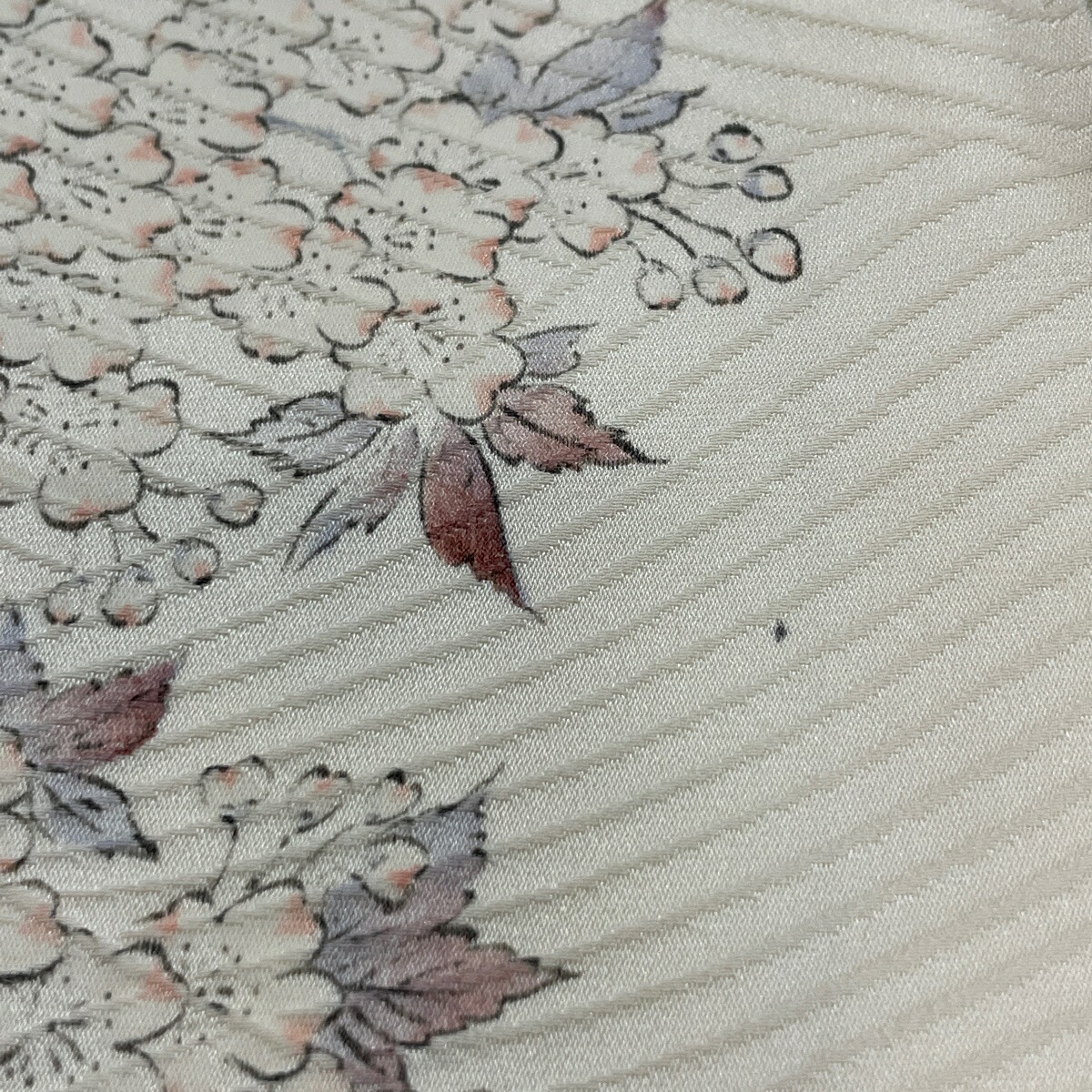 人気沸騰】 小紋 美品 優品 牡丹 桜 金彩 クリーム 袷 151.5cm 65cm M 正絹 patanegrasurf.com