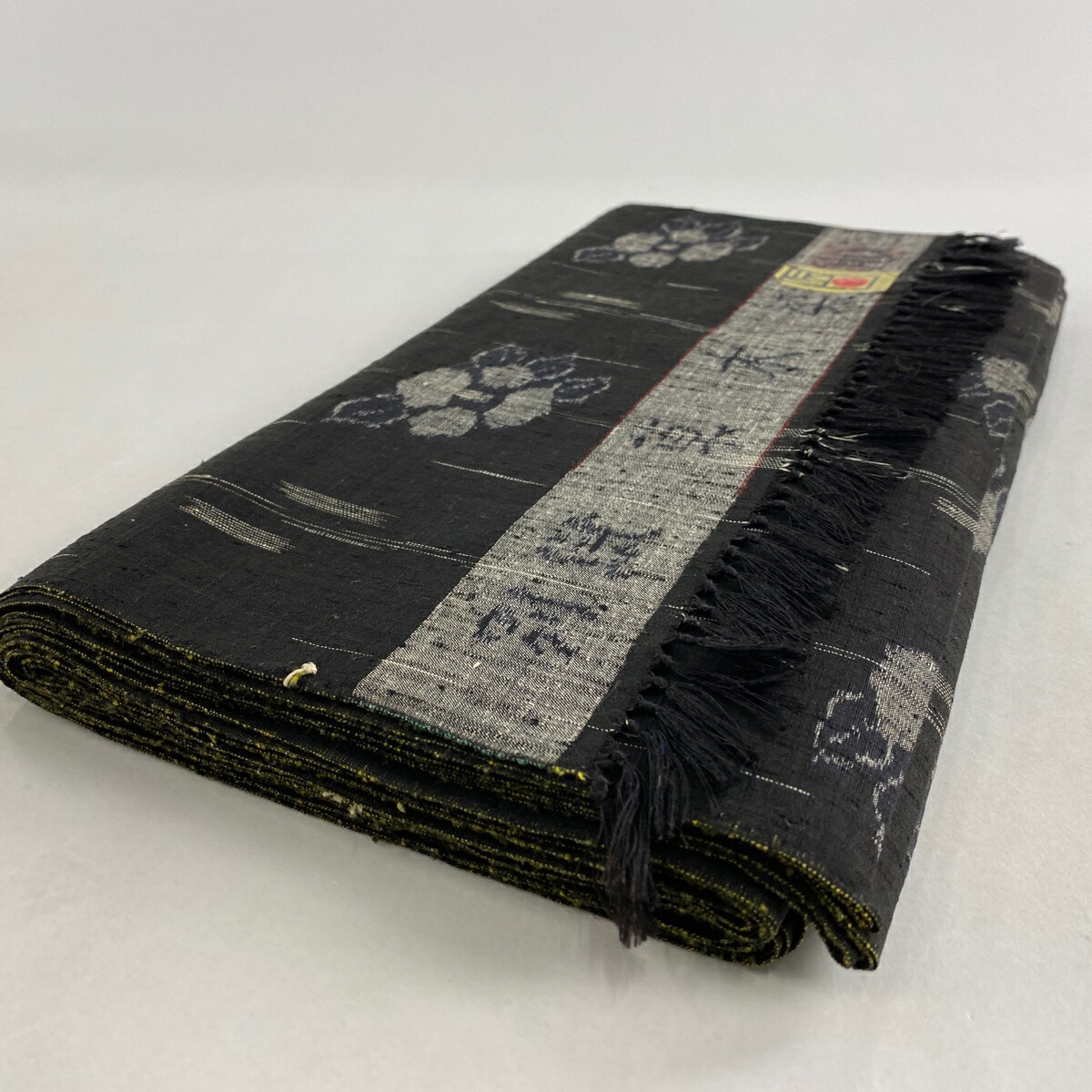 反物 秀品 紬 椿 焦茶色 縞 正絹 和服 | cairoanimal.com