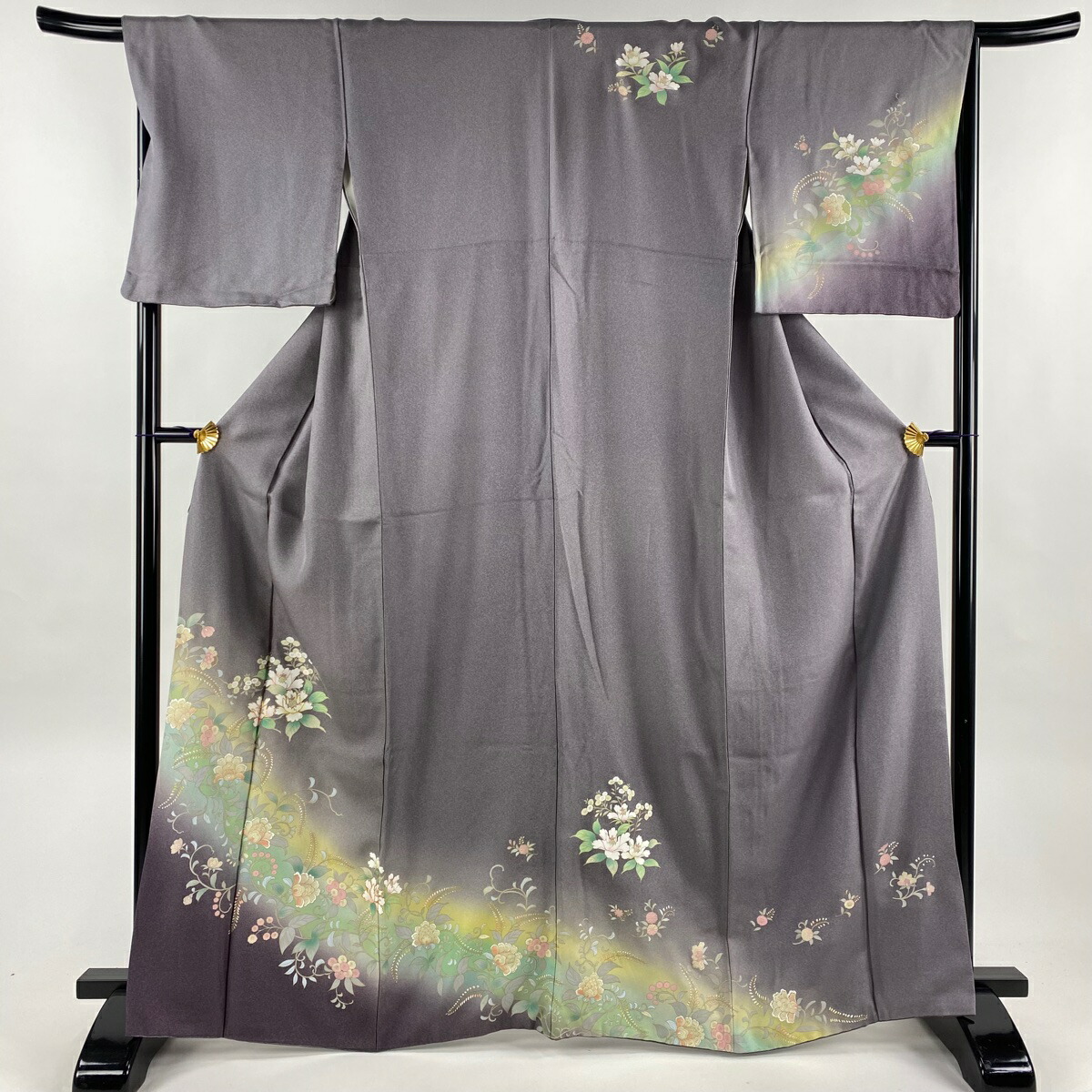 楽天市場】訪問着 身丈165cm 裄丈69cm L 袷 花唐草 金彩 ぼかし