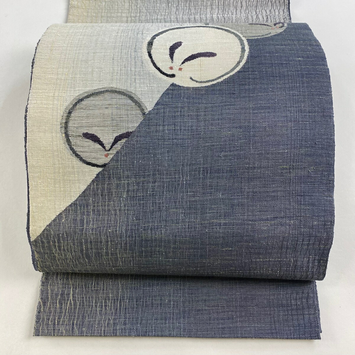 楽天市場】袋帯 逸品 うさぎ 月 金糸 箔 黒 お太鼓柄 正絹 【中古