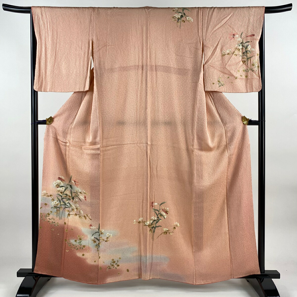 (ゃ2626) ☆正絹☆訪問着 　☆落款☆身丈160裄丈63 ゃ2626) ☆正絹☆訪問着 ☆落款☆身丈160裄丈63 ゃ2626) ☆正絹☆訪問