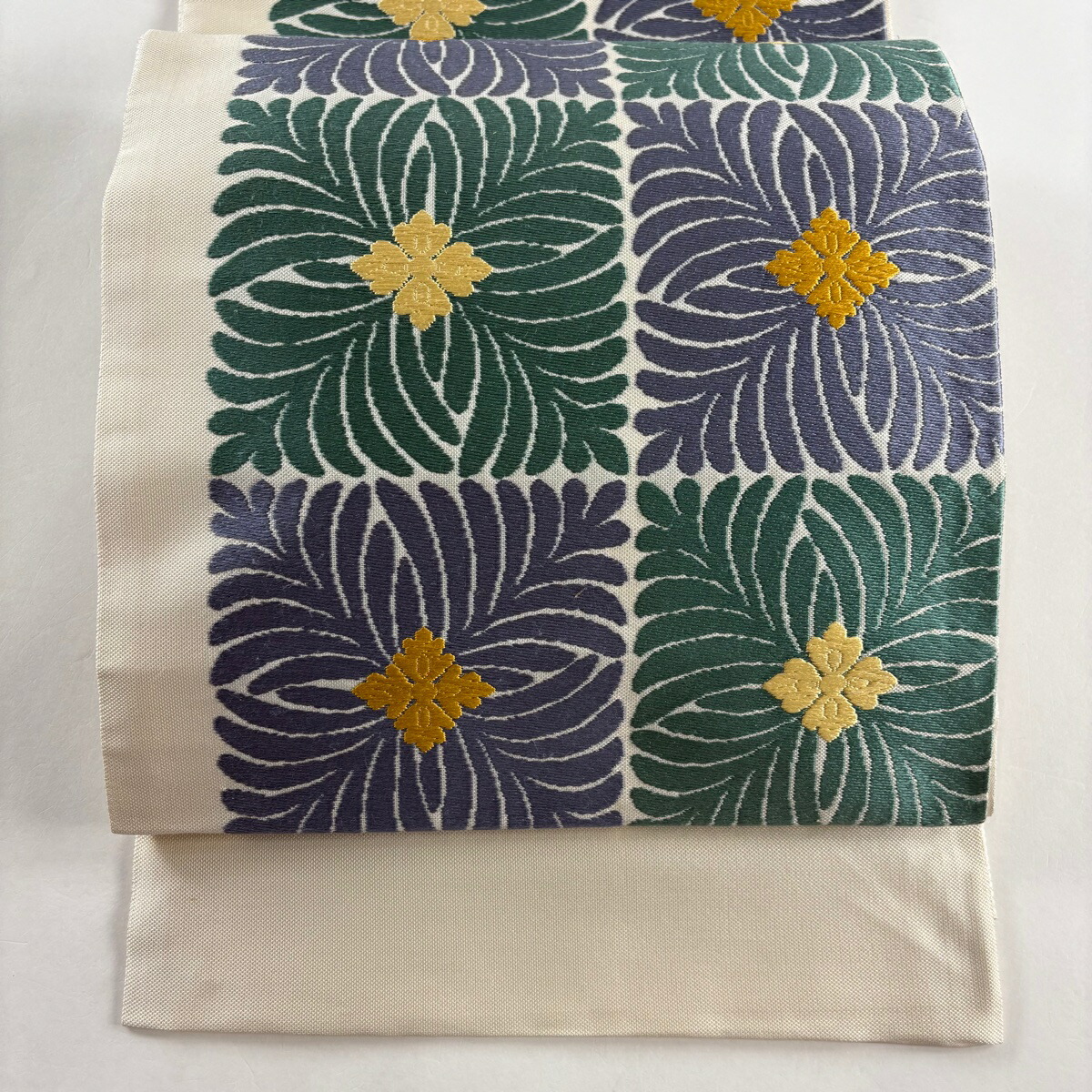 楽天市場】袋帯 美品 名品 花 茶色 六通 正絹 【中古】 : バイセル